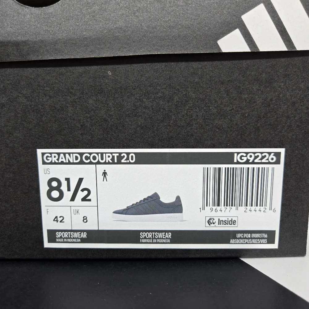 New Adidas Grand Court 2.0 Men's Shoes IG9226 Size 8.5